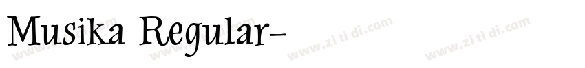 Musika Regular字体转换